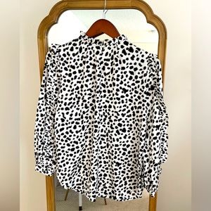 Animal print top from Jcrew